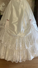 Load image into Gallery viewer, Spectacular 1980’s Vintage White Lace and Chiffon Mesh Dream Dress