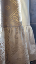 Load image into Gallery viewer, 1970’s Vintage White Natural Poplin and Lace Juliet Sleeve Gunne Sax Dress