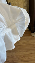 Load image into Gallery viewer, Fairytale 1984 Vintage Off the Shoulder White Cotton Bridal Gown by Laura Ashley