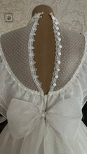 Load image into Gallery viewer, Stunning 1980’s vintage White Swiss Dot Chiffon Gunne Sax gown