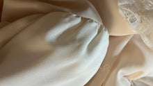 Load image into Gallery viewer, 1970's Vintage Ivory Chiffon and Lace Secretary Dress by R.E.O. Originals