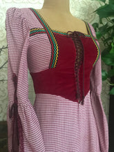 Load image into Gallery viewer, 1960’s Vintage Velveteen Gingham Black Label Gunne Sax Dress