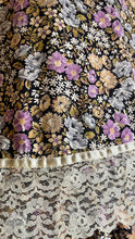 Load image into Gallery viewer, Absolutely Beautiful 1970’s Vintage Purple Floral Print Dress by Montgomery Ward