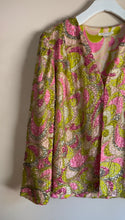 Load image into Gallery viewer, Unreal 1960’s Vintage Glass Beads Sequins and Silk Pucci Style Print Jacket from Hong Kong