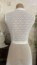 Load image into Gallery viewer, Handmade Vintage White Floral Lace Vest