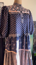 Load image into Gallery viewer, 1970’s Vintage Wild Rose Calico Drawstring Tent Dress by Young Edwardian