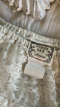 Load image into Gallery viewer, Amazing 1970’s Vintage Ivory Crepe Voile and Lace Gunne Sax Flounced Sundress