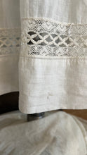 Load image into Gallery viewer, Antique 1900’s Edwardian White Eyelet Lace Dress