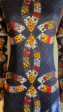 Load image into Gallery viewer, Amazing 1970’s Vintage Geometric Patchwork print Maxi Dress