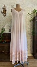 Load image into Gallery viewer, Beautiful 1970's vintage Pale Pink Chiffon Nightgown by Intime of California