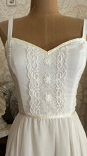 Load image into Gallery viewer, Bridal Collection 1970's vintage Dove White voile Gunne Sax maxi sundress