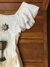 Load image into Gallery viewer, 1970’s vintage low back pinafore Gunne Sax maxi sundress