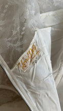 Load image into Gallery viewer, Beautiful 1960’s Vintage Illusion Lace Bridal Gown