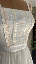 Load image into Gallery viewer, 4 Matching Unworn Deadstock 1970’s Vintage Ivory Voile Gunne Sax Sundresses