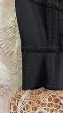 Load image into Gallery viewer, Teeny 1950’s Vintage Black Illusion Lace Bustier by Jantzen 32B