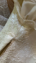Load image into Gallery viewer, Incredible 1950’s Vintage Liquid Satin and Lace Bridal Dress by Emma Domb