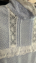 Load image into Gallery viewer, Periwinkle Blue Calico 1980’s vintage Laura Ashley dress