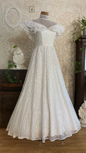 Load image into Gallery viewer, Darling 1970’s Vintage White Lace Dress by Candi Jones