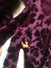 Load image into Gallery viewer, Amazing Antique Victorian Burgundy Devore’ Velvet Jacket Bodice