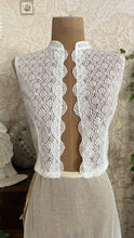 Load image into Gallery viewer, Handmade Vintage White Floral Lace Vest