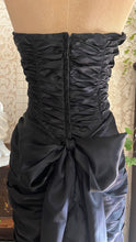 Load image into Gallery viewer, My Favorite 1980’s Vintage Black Satin Gunne Sax Mermaid Dress