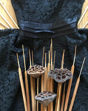 Load image into Gallery viewer, Stunning 1980’s vintage black lace Gunne Sax straplesss dress