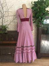 Load image into Gallery viewer, 1960’s Vintage Velveteen Gingham Black Label Gunne Sax Dress
