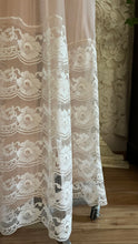 Load image into Gallery viewer, Dreamy 1970's vintage Cappuccino Beige and Ivory cream chiffon peignoir Robe