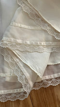 Load image into Gallery viewer, 1970’s vintage ivory voile and lace midi Gunne Sax dress