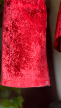 Load image into Gallery viewer, Made in England 1960’s 1970’s Vintage Red Suedette Button Down Shirt Jacket