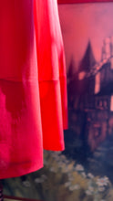 Load image into Gallery viewer, Gorgeous 1950’s Vintage Cherry Red Silk Chiffon Dress