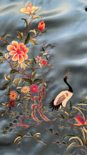 Load image into Gallery viewer, Deadstock Embroidered Blue Silk Chinese Robe