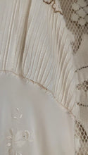 Load image into Gallery viewer, Incredible 1930’s Hand Stitched and Embroidered Silk Nightgown And Bed Jacket Trousseau Bridal Set