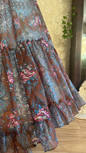Load image into Gallery viewer, Rare 1960's vintage Black Label Paisley Floral Nylon Chiffon Gunne Sax