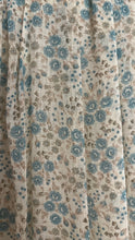 Load image into Gallery viewer, 1970’s Vintage Blue Rose Print Gunne Sax Dress