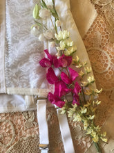 Load image into Gallery viewer, 1980's Vintage Rago Ivory Lace and Power Mesh Girdle with Garters