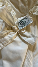 Load image into Gallery viewer, Fairytale 1984 Vintage Off the Shoulder White Cotton Bridal Gown by Laura Ashley