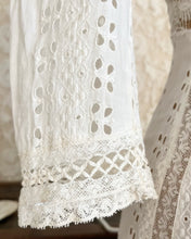 Load image into Gallery viewer, Antique 1900’s Edwardian White Eyelet Lace Dress