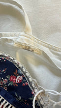 Load image into Gallery viewer, Restored 1970's vintage Perfect White Cotton and Calico Gunne Sax midi sundress
