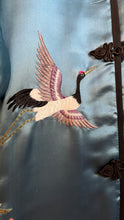Load image into Gallery viewer, Deadstock Embroidered Blue Silk Chinese Robe