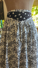Load image into Gallery viewer, Unusual 1980’s Vintage Calico Double Layer Yoked Skirt by Jessica McClintock