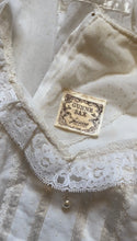 Load image into Gallery viewer, Dreamy 1970’s vintage Ivory Swiss Dot Voile Gunne Sax dress