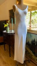 Load image into Gallery viewer, Elegant 1980’s Vintage White Satin Bias Slip Dress