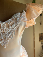 Load image into Gallery viewer, 1980’s Vintage Peach Taffeta Gunne Sax Midi Dress