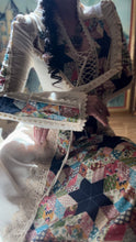 Load image into Gallery viewer, Authentic 1960’s vintage patchwork print Black Label Gunne Sax maxi dress