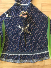 Load image into Gallery viewer, Darling Navy Blue Calico Gunne Sax Dress