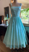 Load image into Gallery viewer, Incredible 1950's vintage handmade silk sari dress