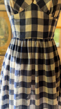 Load image into Gallery viewer, Picnic Perfect 1970’s Vintage Gingham Halter Maxi Dress by Act 1