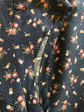 Load image into Gallery viewer, Darling Navy Blue Calico Gunne Sax Dress
