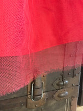 Load image into Gallery viewer, Gorgeous 1950’s vintage red tulle and sequin gown